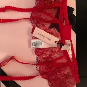 Agent Provocateur Astria Suspender Red